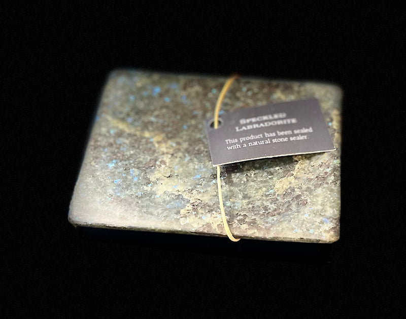 Island Stone Designs Speckled Labradorite Soap Dish